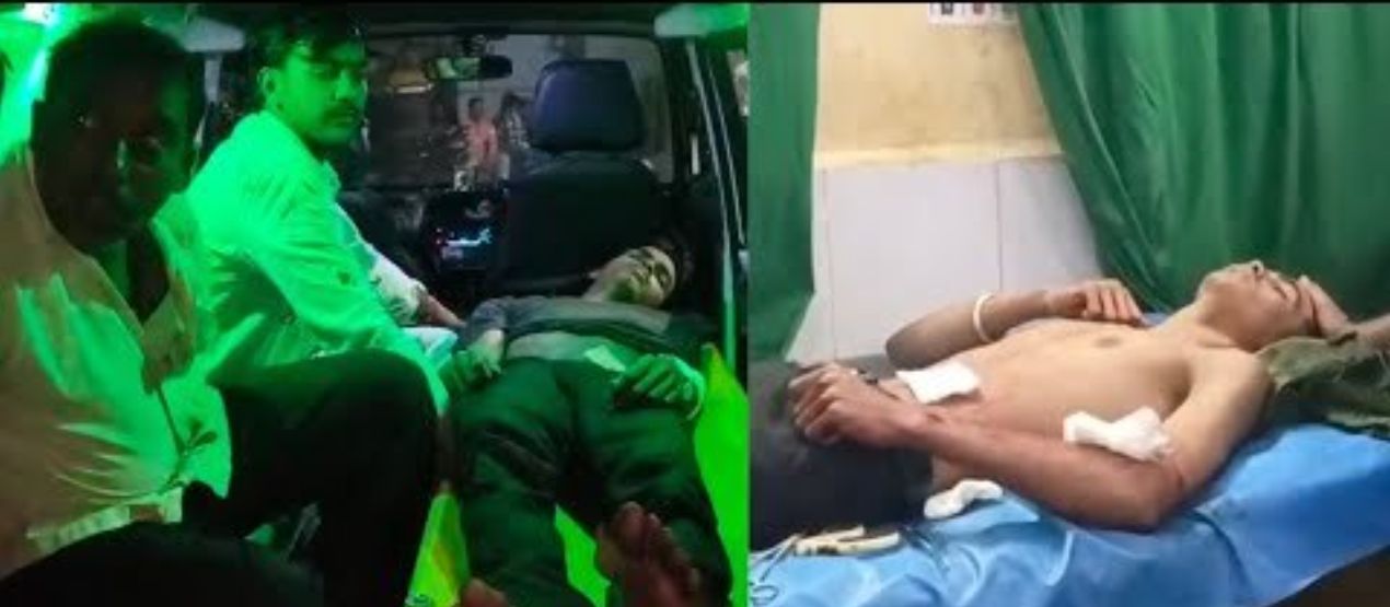 Ulhasnagar-A vegetable seller was attacked with knive.