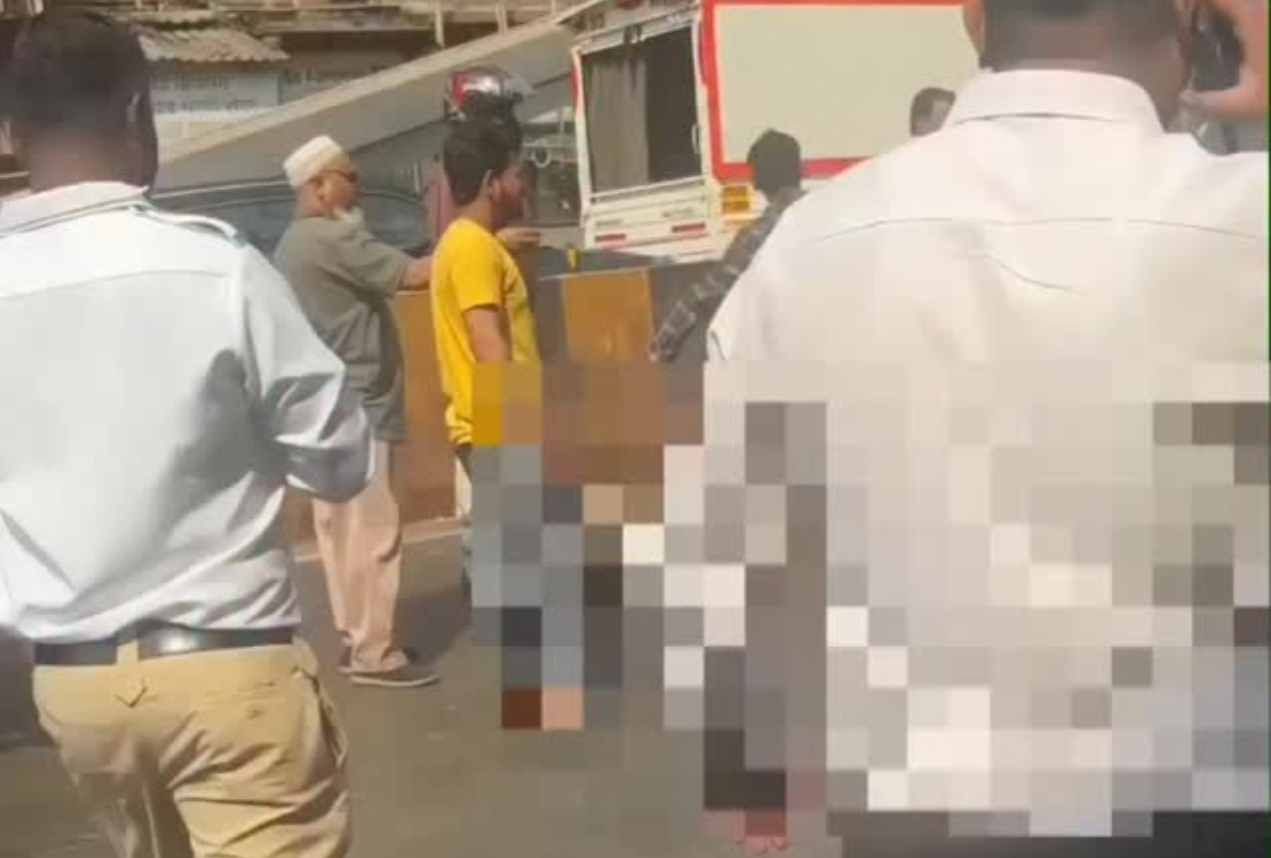 Senior Citizen Hit by Garbage Dumper in Mahim Safety Concerns Over Civic Vehicles Rise.