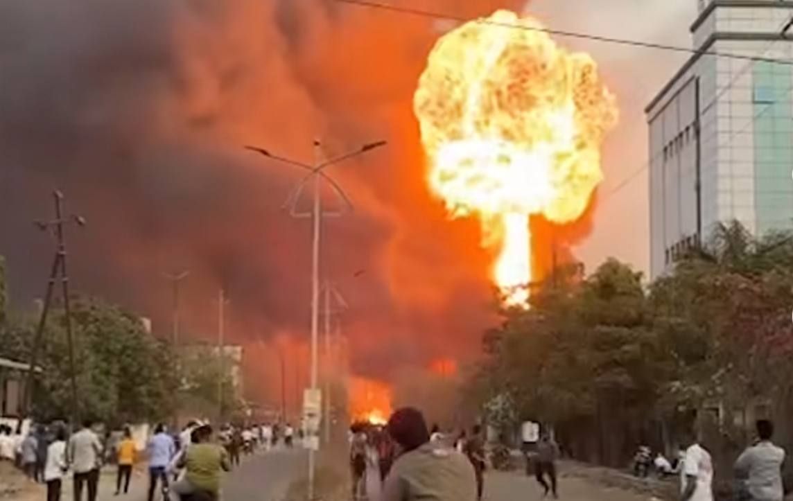 Massive Fire at Chemical Factory&hellip;